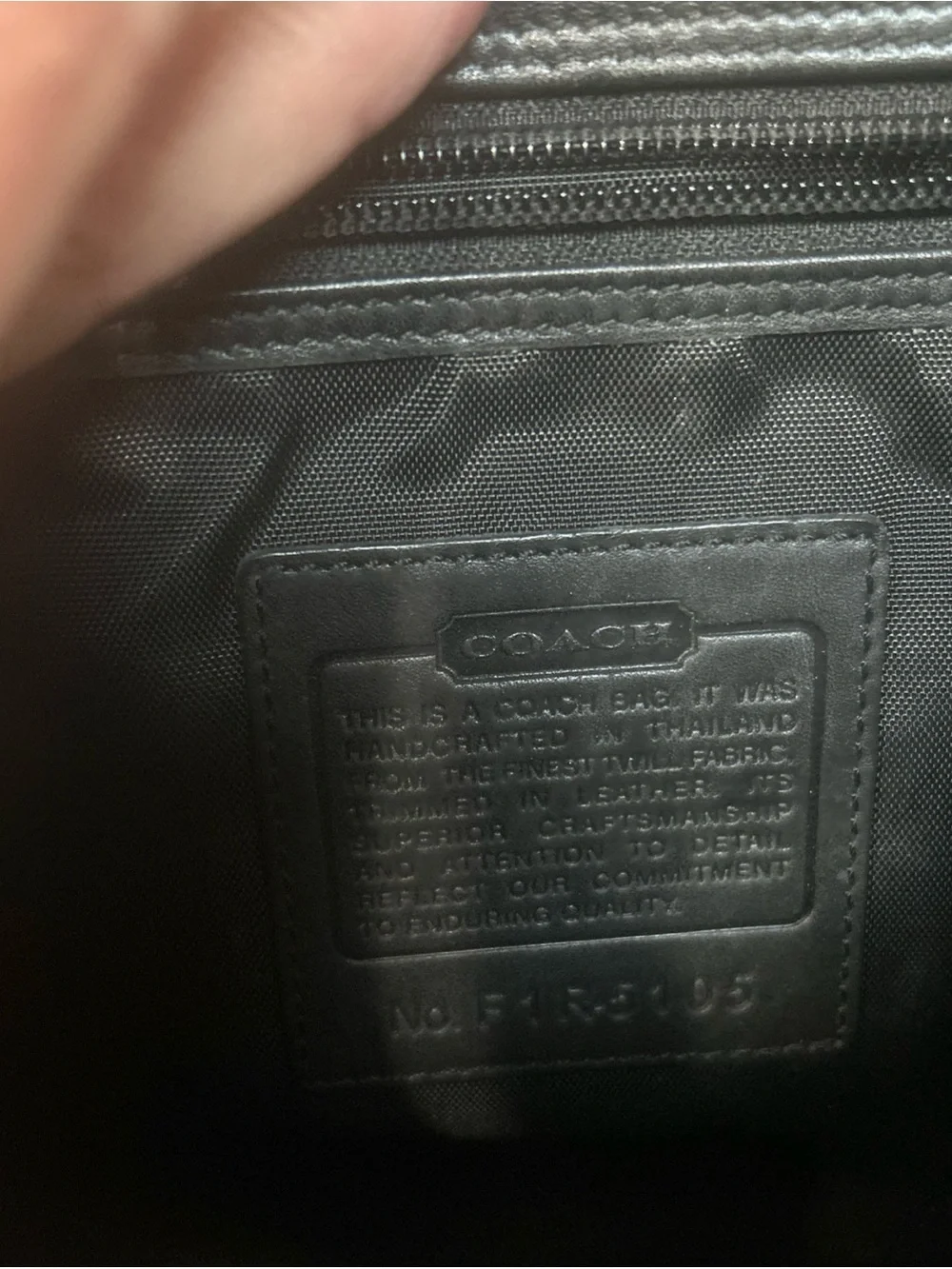 COACH BLACK LEATHER/NYLON BRIEFCASE/MESSENGER BAG Laptop Work Vintage Y2K unisex